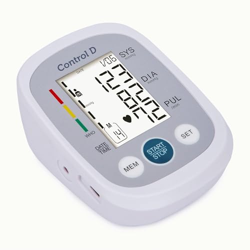 Control D كونترول دي هوملي جهاز قياس ضغط الدم الرقمي الذكي التلقائي مؤشر ارتفاع ضغط الدم للذراع العلوي المحمول مع منفذ USB-C - Image 3