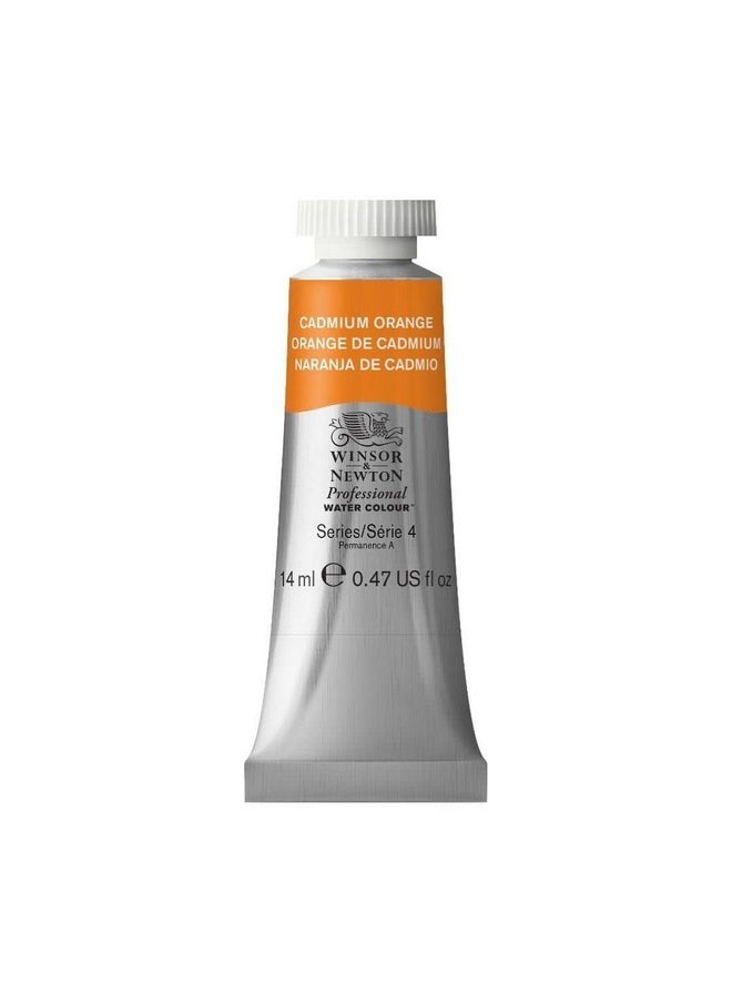 WINSOR & NEWTON Professional Water Colour 14 Ml - Cadmium Orange (089) - Finely Pigmented, Vibrant, Vivid & Intermixable Artists' Water Colour Paints - More Colours Available  - Image 1
