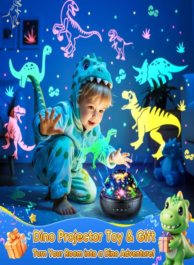 PIKOY Dinosaur Toys for Kids 3-8 | 3D Films & 31 Colors & & 360° Rotate & Timer | Dinosaur Projectror Night Light Toys for 3-8 Year Old Boys Gift for Boys - Image 2