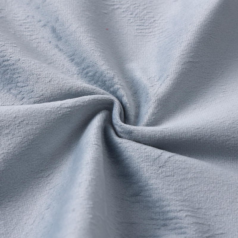 Opexscal 15 Inch Velvet Round Placemat with Ruffle for Dining Table Outdoor Placemats Non-Slip Washable for Gathering, Occasional Decoration and Family Parties Celebrations Set of 4, Blue Grey - Image 3
