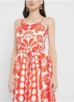 ELLA Abstract Print Summer Dress  - Image 3