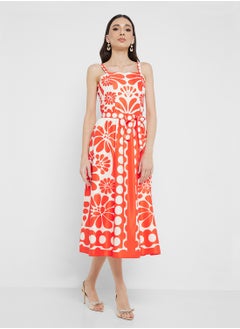 ELLA Abstract Print Summer Dress  - Image 4