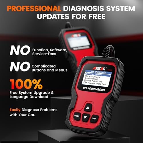 Ancel Ancel VD500 OBD2 Scanner Diagnostic Tool for Volkswagen VW Audi Skoda Seat Diagnosis Check Engine Light EPB ABS SRS Code Reader Oil Throttle Position Adaption Brake Pad Reset - Image 4