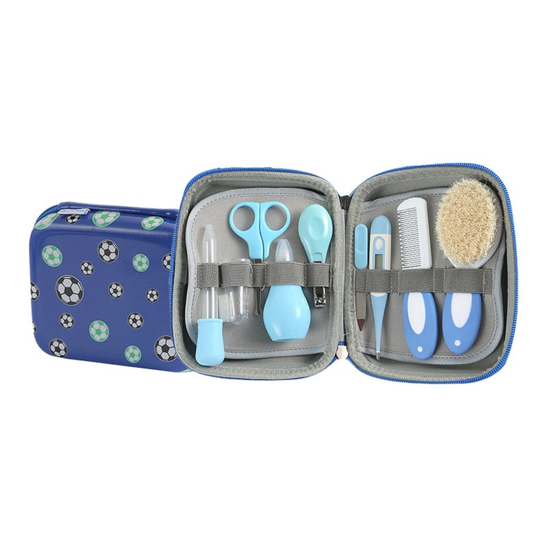 Baby Grooming Kit: 9-In-1 Multicolor Set - Premium Burr-Free Plastic With Soft Fine Bristles Newborn Grooming Kit for Newborns and Toddler Care - Image 1