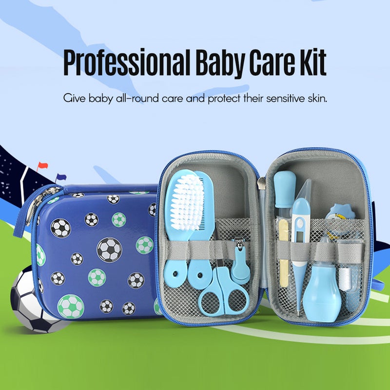 Baby Grooming Kit: 9-In-1 Multicolor Set - Premium Burr-Free Plastic With Soft Fine Bristles Newborn Grooming Kit for Newborns and Toddler Care - Image 2