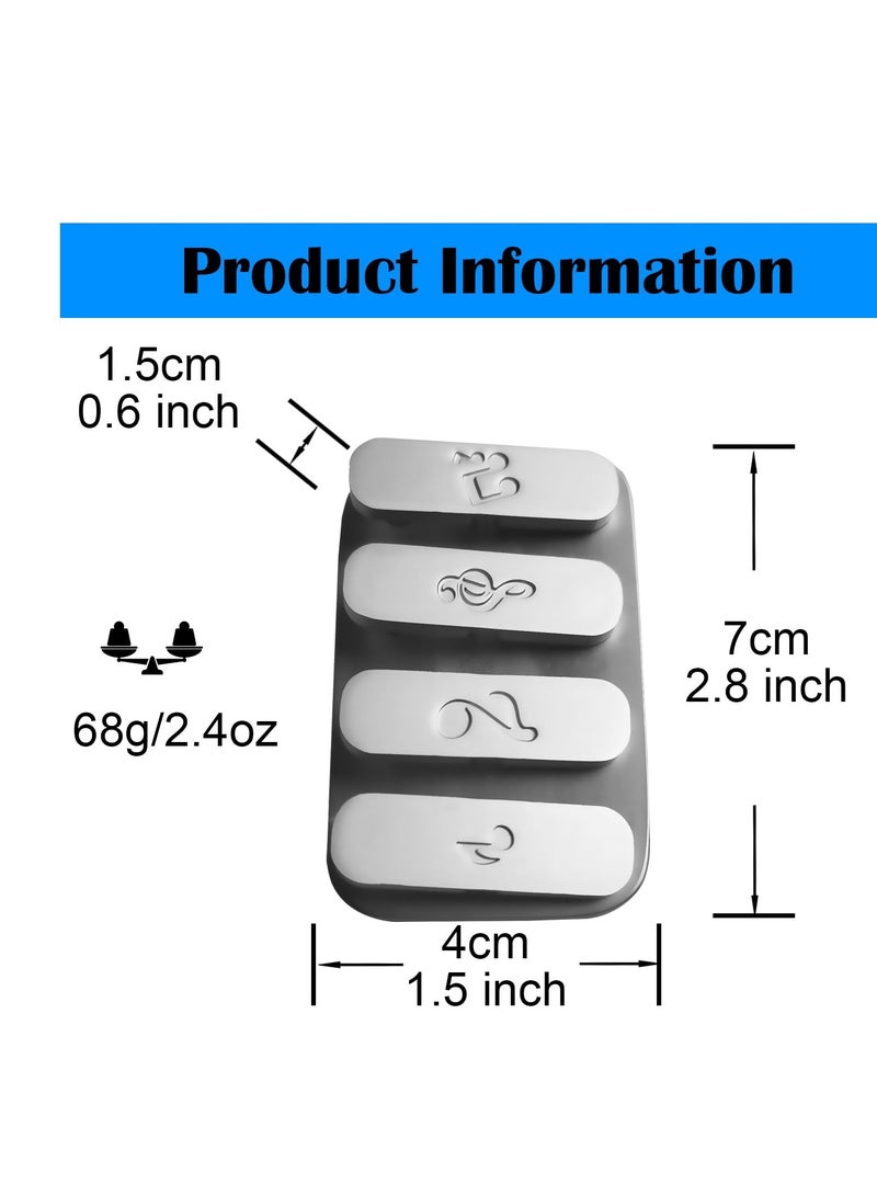 SYOSI لعبة فيدجيت للكبار، منزلق معدني مغناطيسي، ألعاب EDC للكبار، ألعاب تململ للبالغين لتخفيف التوتر والقلق، لعبة تململ معدنية بتصميم مفتاح البيانو مناسبة للمكتب (فضي) - Image 4