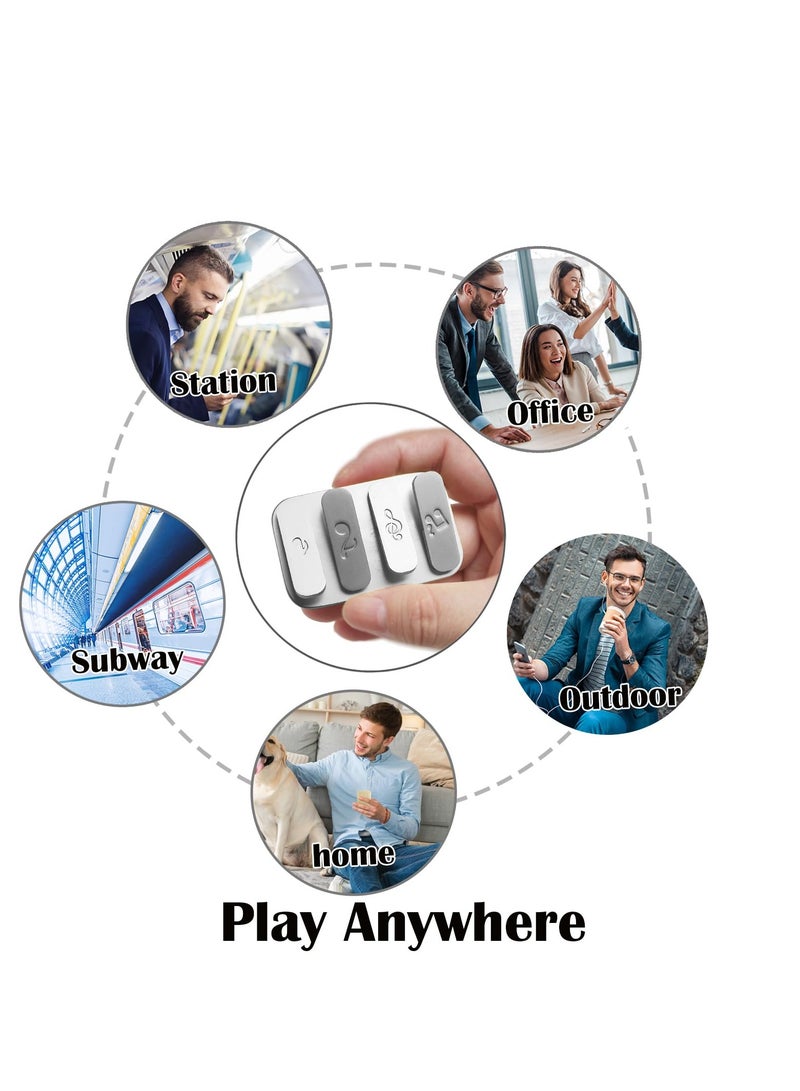 SYOSI لعبة فيدجيت للكبار، منزلق معدني مغناطيسي، ألعاب EDC للكبار، ألعاب تململ للبالغين لتخفيف التوتر والقلق، لعبة تململ معدنية بتصميم مفتاح البيانو مناسبة للمكتب (فضي) - Image 5