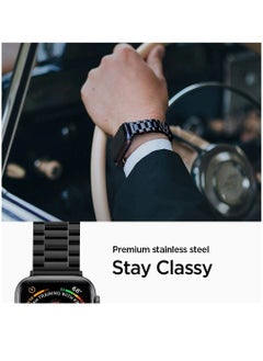 Zoom Plus Bluetooth Call Stainless Steel Sports Fitness Tracker Water Resistant Smartwatch For IOS Android - Black  - Image 4
