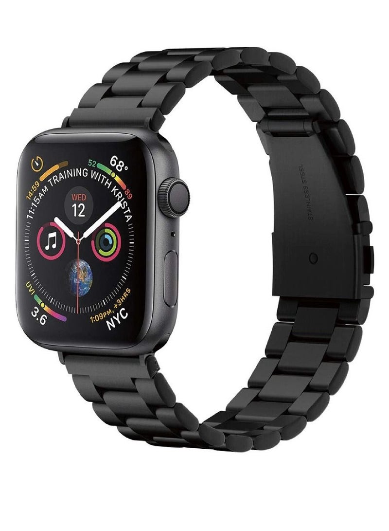 Zoom Plus Bluetooth Call Stainless Steel Sports Fitness Tracker Water Resistant Smartwatch For IOS Android - Black - Image 2