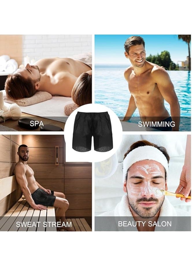 Global Star 100 Pcs Disposable Exam Shorts - Unisex Non-Woven Medical Patient Shorts with Elastic Waistband, Breathable and Comfortable for Examination, Massage, Spray Tanning, and Spa (Black)  - Image 5