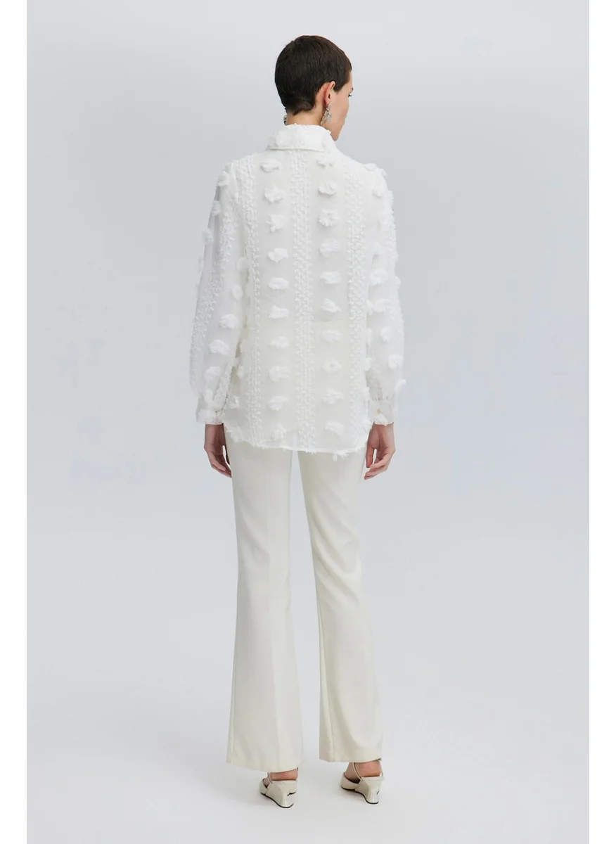 Touche Polka Dot Organza Shirt