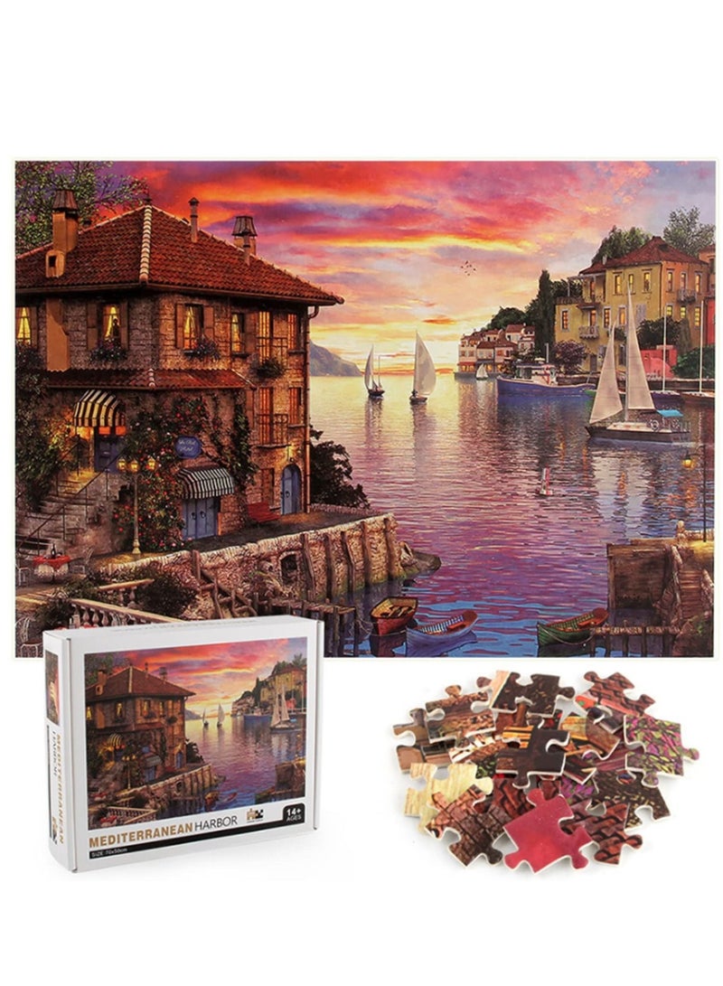 Jigsaw Puzzles for Adults 1000 Piece, A-F Letter On The Back, Environmental Friendly Material, Large Hand Made Personalized Gift, Ideal Relaxation, Meditation, Hobby - Image 1