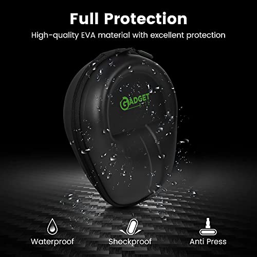 GadgetBite Headphone Vinyl Carrying EVA Case Earpads Storage Bag Headphone Pouch Portable Anti-Pressure Compatible for Boat 550/Sony WH C510/Flix X1/Sony CH710n/Hyperx Cloud Cases (Black) - Image 4