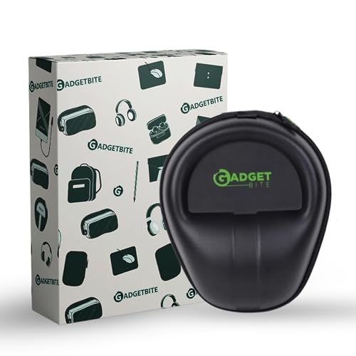 GadgetBite Headphone Vinyl Carrying EVA Case Earpads Storage Bag Headphone Pouch Portable Anti-Pressure Compatible for Boat 550/Sony WH C510/Flix X1/Sony CH710n/Hyperx Cloud Cases (Black) - Image 2
