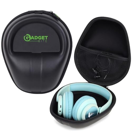 GadgetBite Headphone Vinyl Carrying EVA Case Earpads Storage Bag Headphone Pouch Portable Anti-Pressure Compatible for Boat 550/Sony WH C510/Flix X1/Sony CH710n/Hyperx Cloud Cases (Black) - Image 1