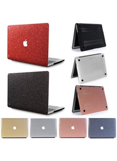 Generic For Macbook Pro Apple Laptop Protective Case Air13/15/16 Inch Protective Case PU Leather Case-Color:Glitter Rose Gold-Applicable Model:(hollow 2018-2020air13 (a1932/a2179/a2337)  - Image 2