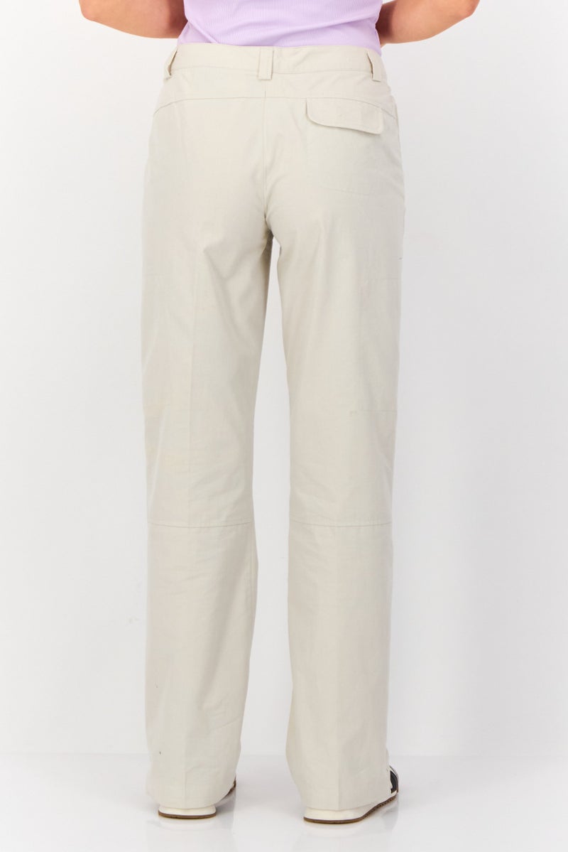 Greg Norman سروال نسائي بقصة عادية مستقيمة، بيج - Image 2