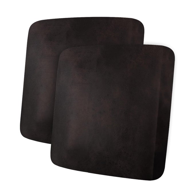LEATHER LOOK COUCH CUSHION COVERS SOFA SEAT SLIPCOVERS SETS COUCHES FURNITURE PROTECTOR FOR SECTIONAL ARMCHAIR LOVESEAT PETS KIDS STRETCH SPANDEX FABRIC 2 CUSHION LOVESEAT CHOCOLATE