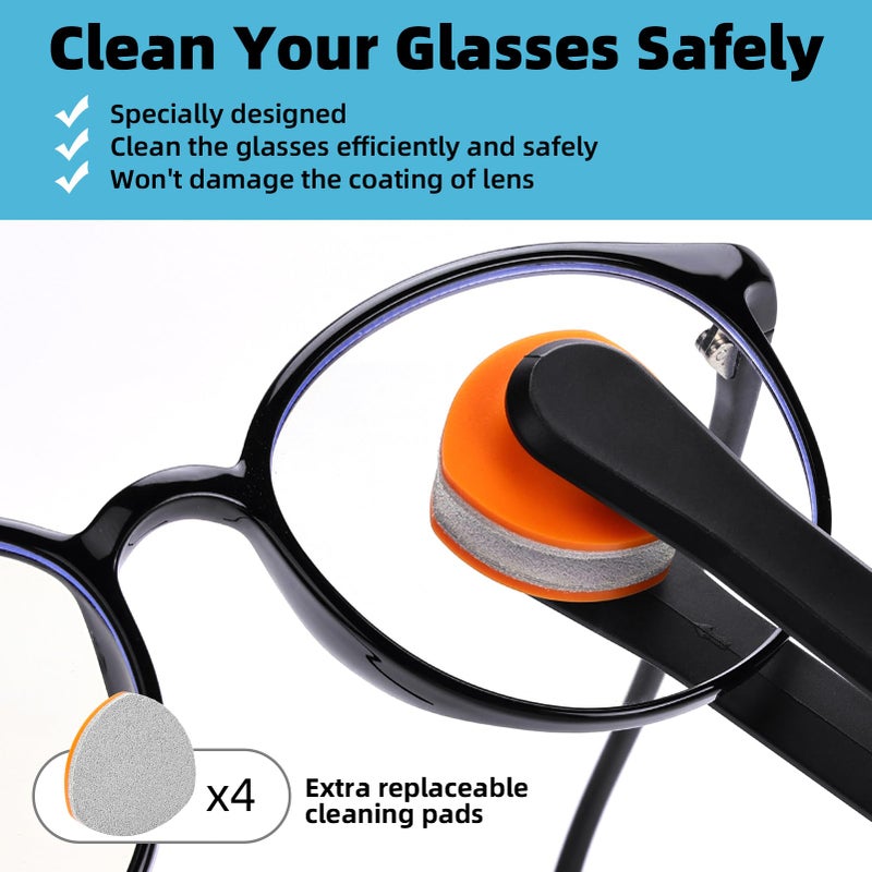 Edglete Glasses Cleaner Kit Eyeglass Cleaner, Anti Fog Spray with Microfiber Lens Cleaning Cloth, Glasses Repair Tool with Screws, Portable Travel Eyeglasses Cleaning Kit with Case - Image 3