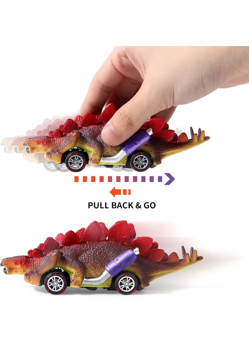 6 Pack Dinosaur Toys,Dinosaur Pull Back Cars Toy, Dino Car Toys for Kids Animal Vehicles Dinosaur Games Toddler Car Toys for 3-7 Year Old Boys Girls Dinosaur Games Birthday Party Favors  - Image 4