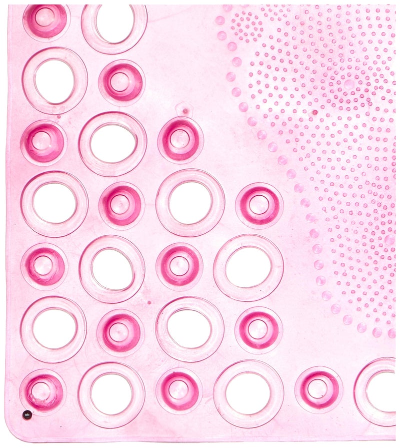 Mt foot printed bathtub mat - pink - Image 3
