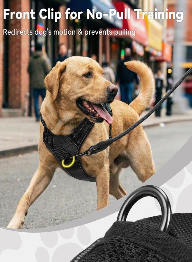 Joytale No Pull Dog Harness for Extra Large Dogs, Reflective Pet Vest with Front Clip, Adjustable Soft Padded Harnesses with Easy Control Handle for Training and Walking, Black, XL - Image 2