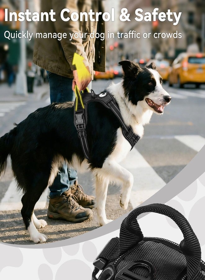 Joytale No Pull Dog Harness for Extra Large Dogs, Reflective Pet Vest with Front Clip, Adjustable Soft Padded Harnesses with Easy Control Handle for Training and Walking, Black, XL - Image 3