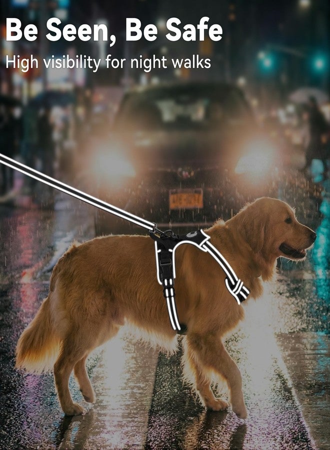 Joytale No Pull Dog Harness for Extra Large Dogs, Reflective Pet Vest with Front Clip, Adjustable Soft Padded Harnesses with Easy Control Handle for Training and Walking, Black, XL - Image 5