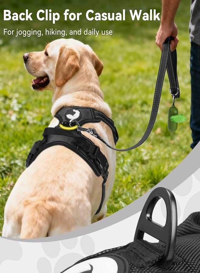 Joytale No Pull Dog Harness for Extra Large Dogs, Reflective Pet Vest with Front Clip, Adjustable Soft Padded Harnesses with Easy Control Handle for Training and Walking, Black, XL - Image 4