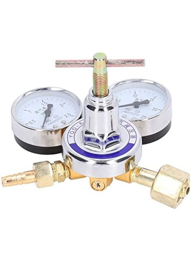 طقم منظم النيتروجين النحاسي مع مقياس الضغط، ذو تحكم يدوي ثنائي الاتجاه، مستقر ولا يوجد تسرب. - Image 4