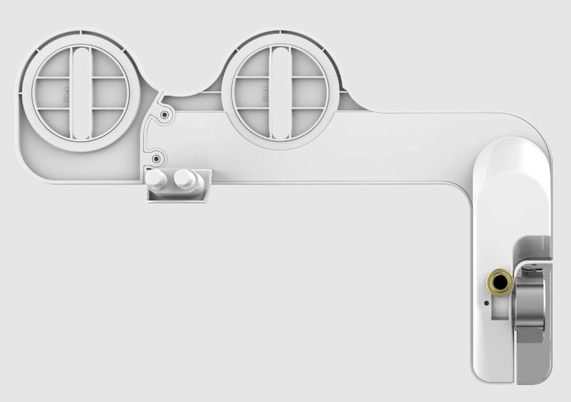 Crobat Bidet Attachment for Toilet NonElectric Dual Nozzle for Frontal Rear Wash Adjustable Water Pressure Control Fresh Water Bidet Toilet Seat Self Cleaning Water Sprayer - Image 3