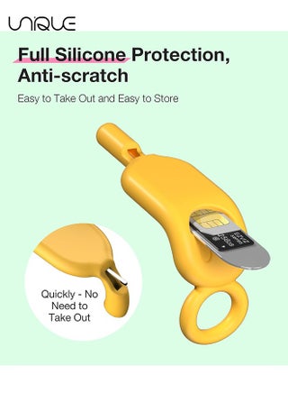 6 Pieces Sim Card Removal Tool - Sim Card Tray Pin Eject Removal Tool Pin Opener for Most Smartphones Sim Card Tool Opener Silicone Cover Eject Pin Smartphone Pin - view 3
