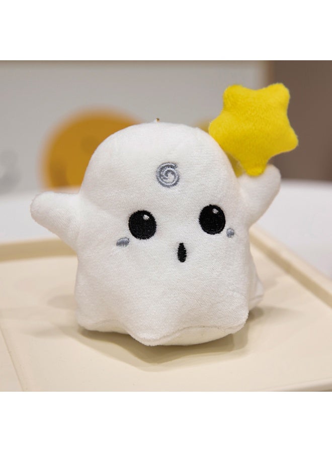 NIBEMINENT Halloween Ghost Plush Keychain - Colorful Backpack Decoration