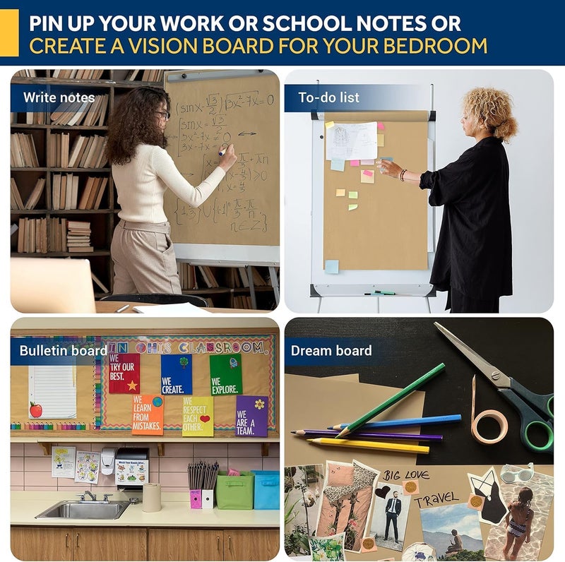 AL FAKHAMA Brown Kraft Wrapping Paper Roll - Image 4