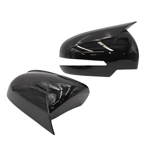 KMH Batman Style Car Mirror Covers Compatible with Maruti Ertiga 2018 Car Accessories (Gloss Black) Set 2 Pcs - Image 3