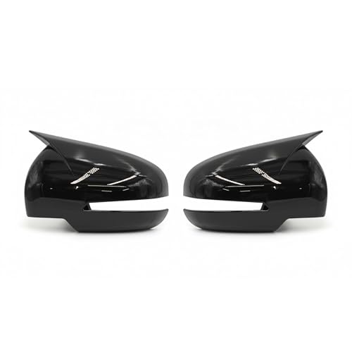 KMH Batman Style Car Mirror Covers Compatible with Maruti Ertiga 2018 Car Accessories (Gloss Black) Set 2 Pcs - Image 2