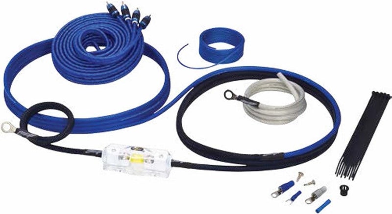 Stinger SK6681 8-Gauge 6000-Series Complete Amplifier Installation Kit, Blue - Image 1