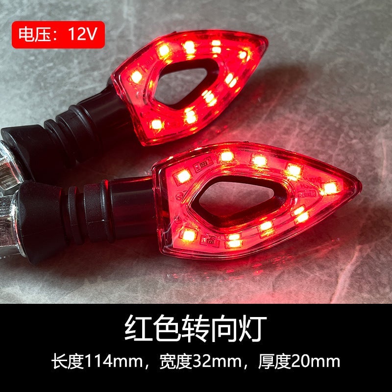 MUNTAQI Classic LED Motorcycle Turn Signals for Monkey Bike 12V Red always bright