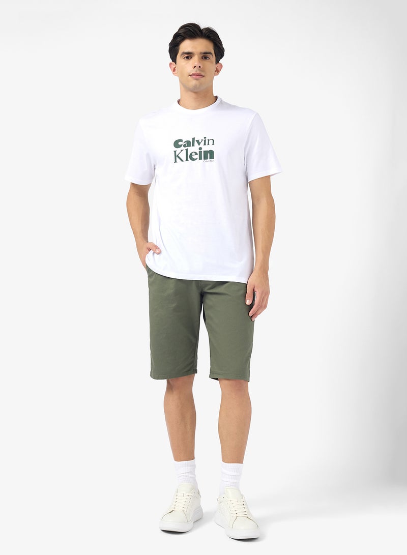 كالفن كلاين تيشيرت قصير بأكمام برسومات شعار - Image 4
