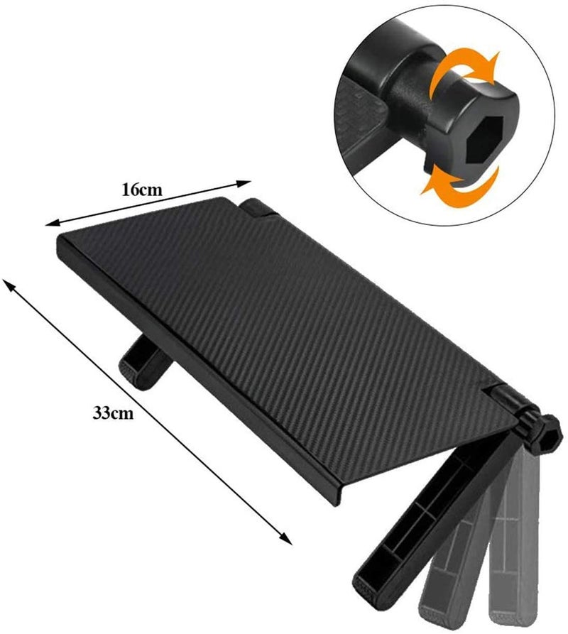 Spaceshoop Friusate TV Adjustable Screen Rack - Foldable Monitor Top Shelf with Mount Organizer Stand, Bracket Holder for Cable Box, TV, Camera Frames, Remote & Home Decor - Image 2