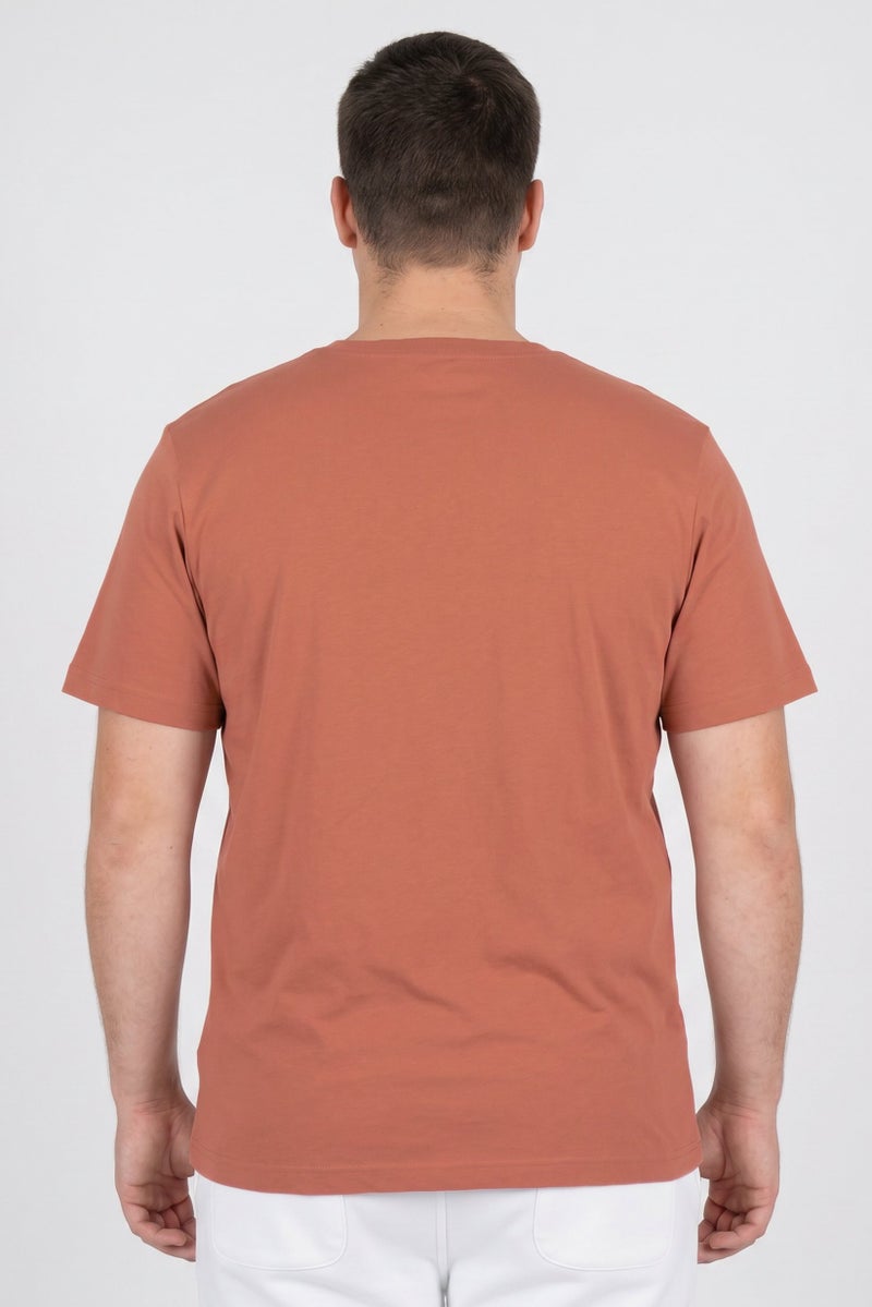 Hurley Men Sportswear Fit Short Sleeve Outdoor T-Shirt, Rust Brown - Image 3