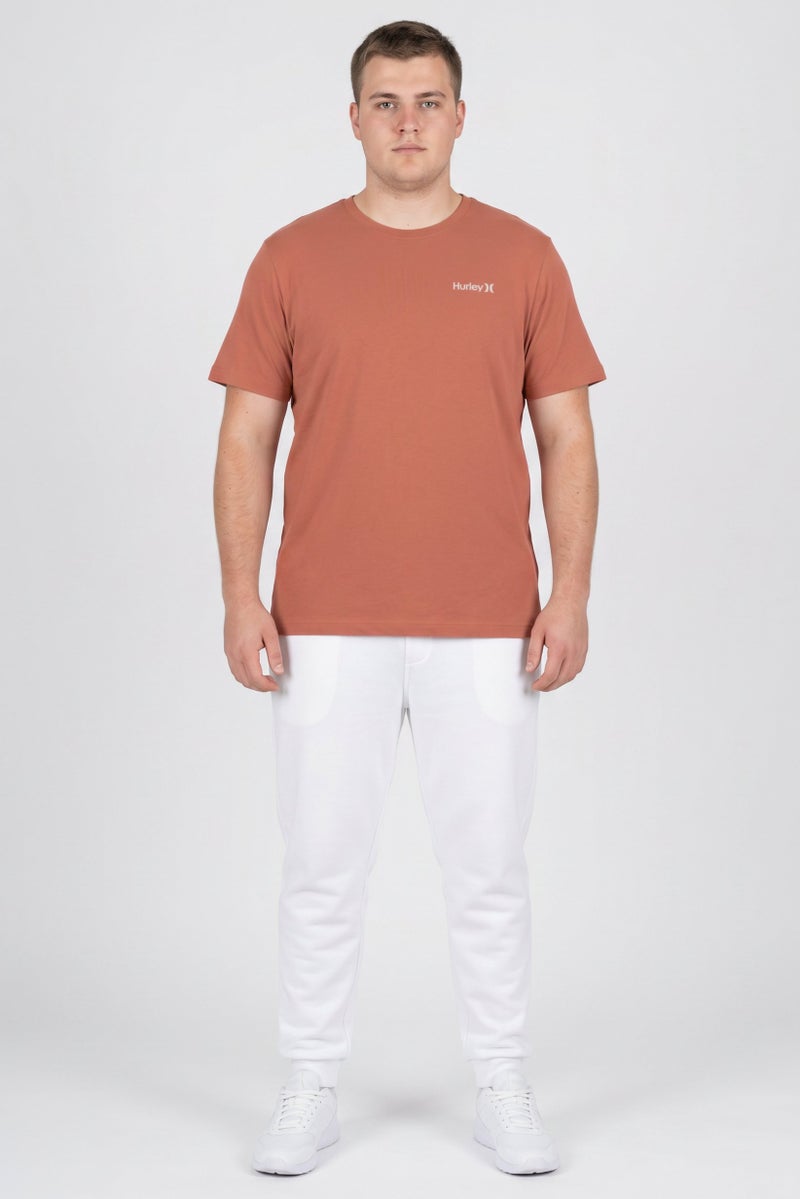 Hurley Men Sportswear Fit Short Sleeve Outdoor T-Shirt, Rust Brown - Image 5