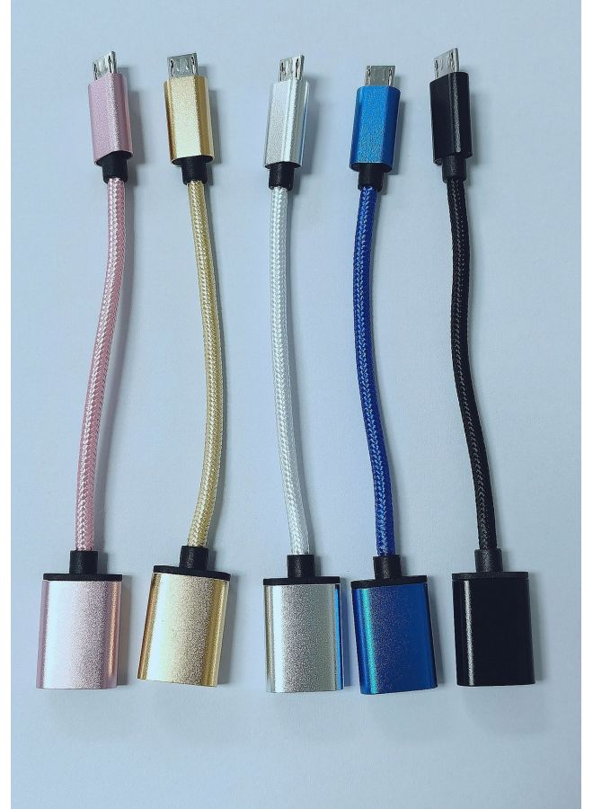 Direct Sales Android Adapter Cable Type-c Adapter Cable Suitable For Huawei Mobile Phones And Android Phones OTG Adapter-Number Of Interfaces:Black V8 - Image 1
