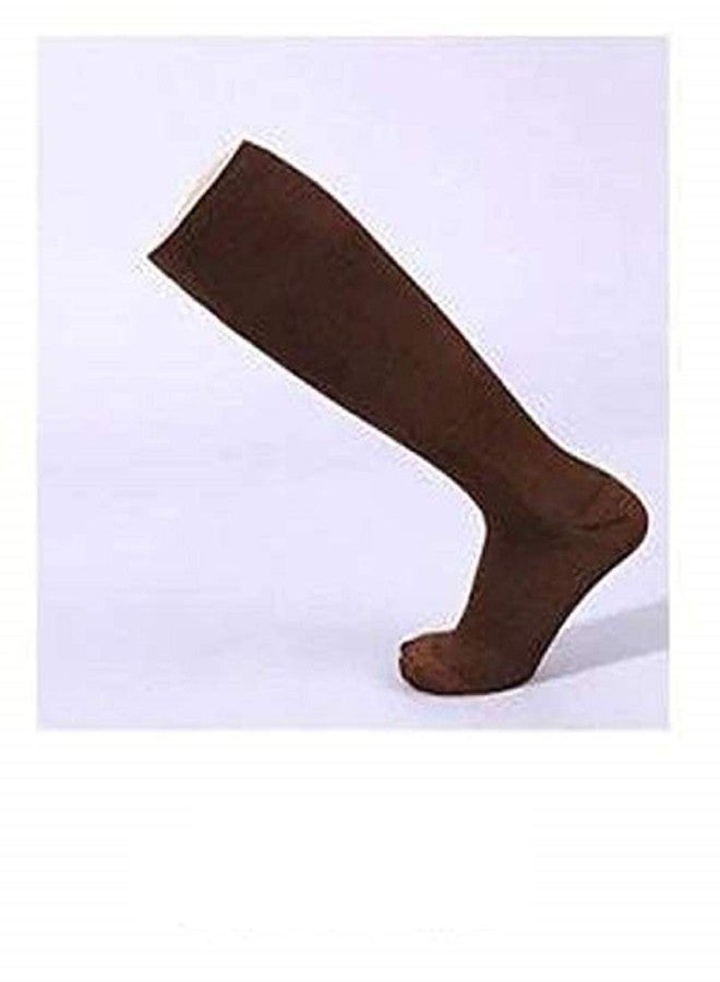 Digital Shoppy Unisex Medical Compression Socks Pressure Varicose Veins Leg Relief Pain Knee High Stockings Socks 1Pair (Brown, L/XL) - Image 1