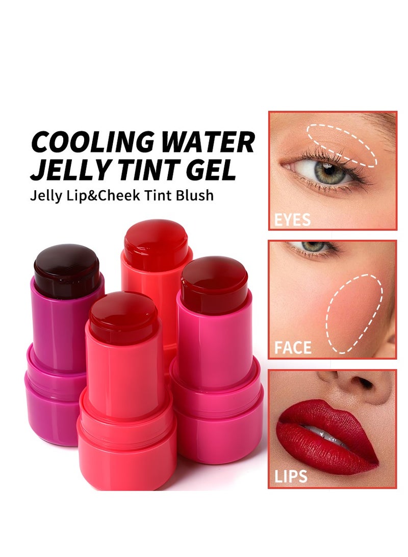 فايبلي كريم أحمر الخدود جيلي بلاش ستيك للخدود والعيون والشفاه من أجل تفتيح البشرة، أحمر الخدود طبيعي مع مقاوم للماء والعرق، مكياج عاري متعدد الاستخدامات، أحمر خدود كريمي 03 بوبي بينك - Image 2