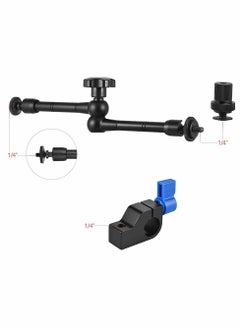 Y&D Articulating Friction Arm, Adjustable Adapter with 15mm Rod Clamp Mount for Field LED Light Flash Microphone Camera Cage Rig  - Image 4