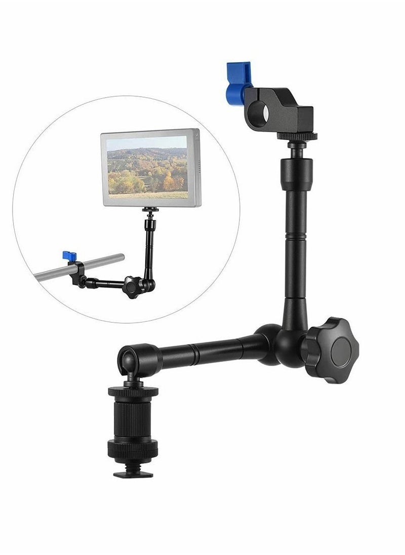 Y&D - Articulating Friction Arm, Adjustable Adapter with 15mm Rod Clamp Mount for Field LED Light Flash Microphone Camera Cage Rig - Image 1