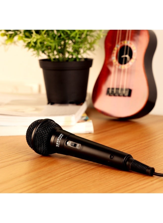 Krypton Dynamic Microphone KNMP6267– Wired with 3m Cable, Two-Way Connector 3.5/6.3mm | Clear Vocals for Live, Studio, or Public Use - Image 2