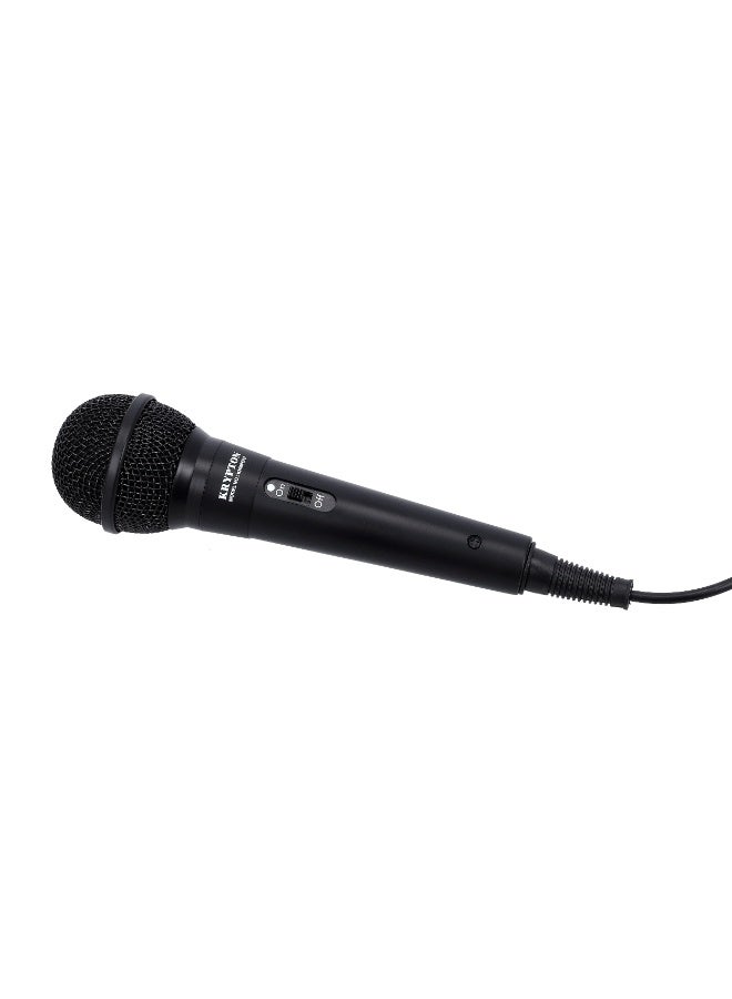 Krypton Dynamic Microphone KNMP6267– Wired with 3m Cable, Two-Way Connector 3.5/6.3mm | Clear Vocals for Live, Studio, or Public Use - Image 1