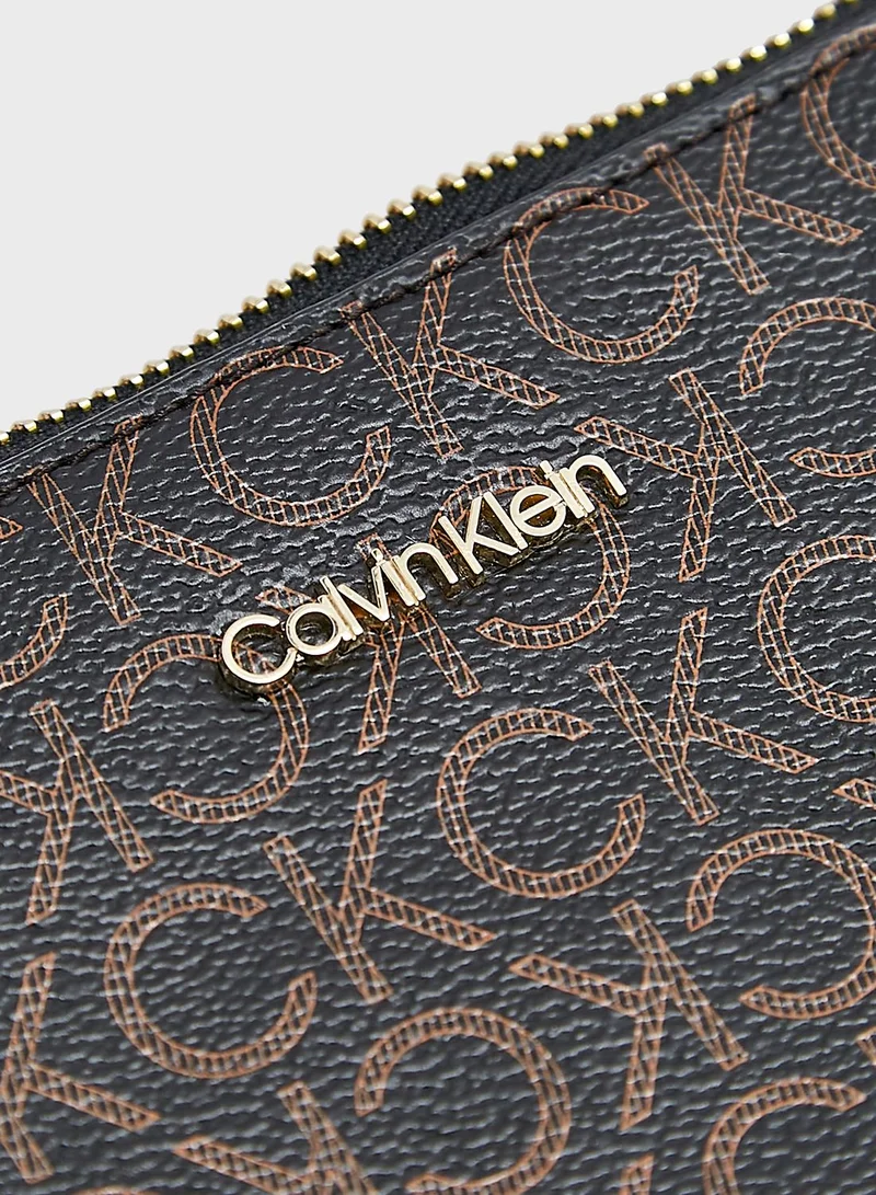 CALVIN KLEIN Monogram East West Crossbody